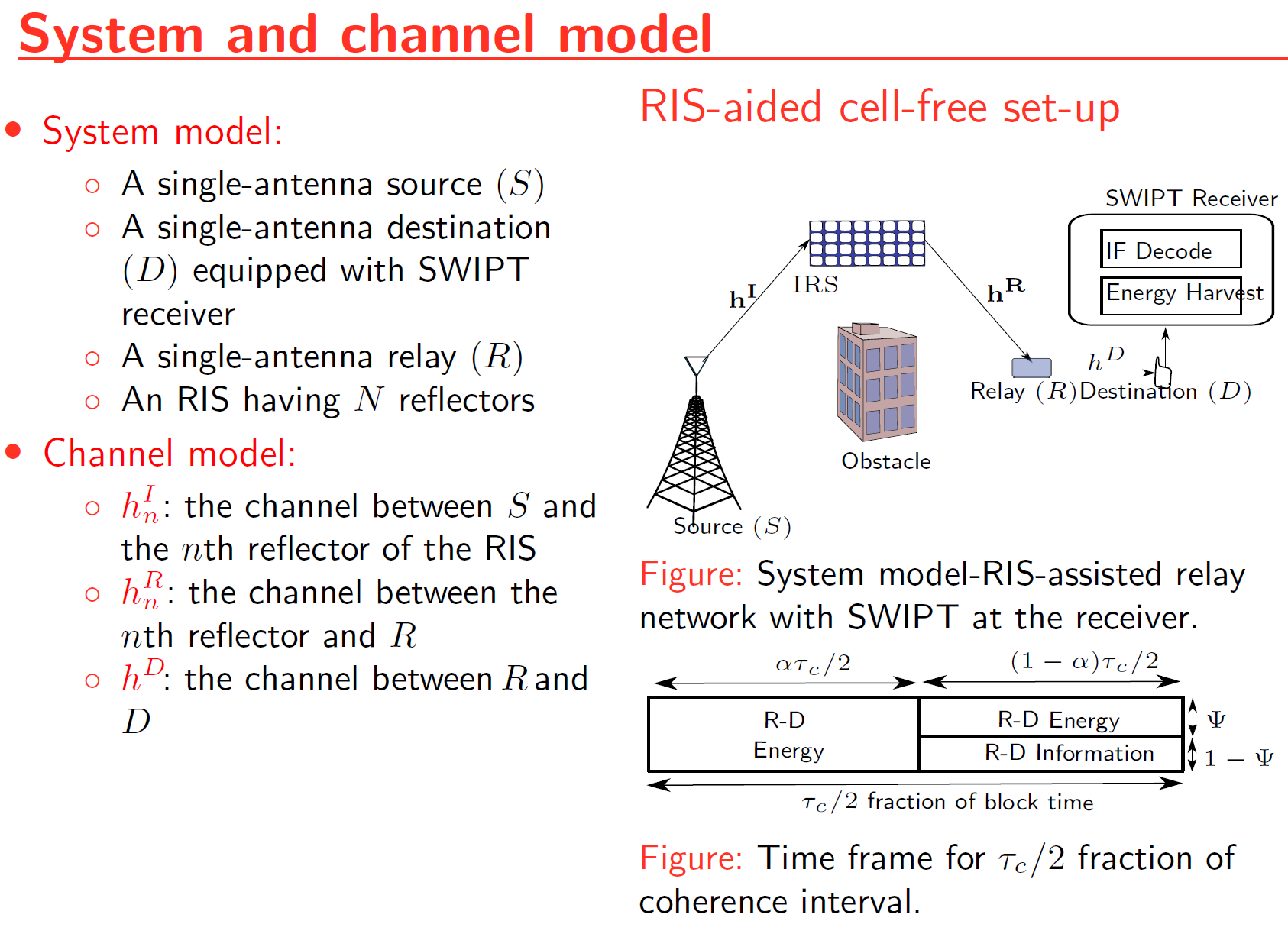 System and channel model